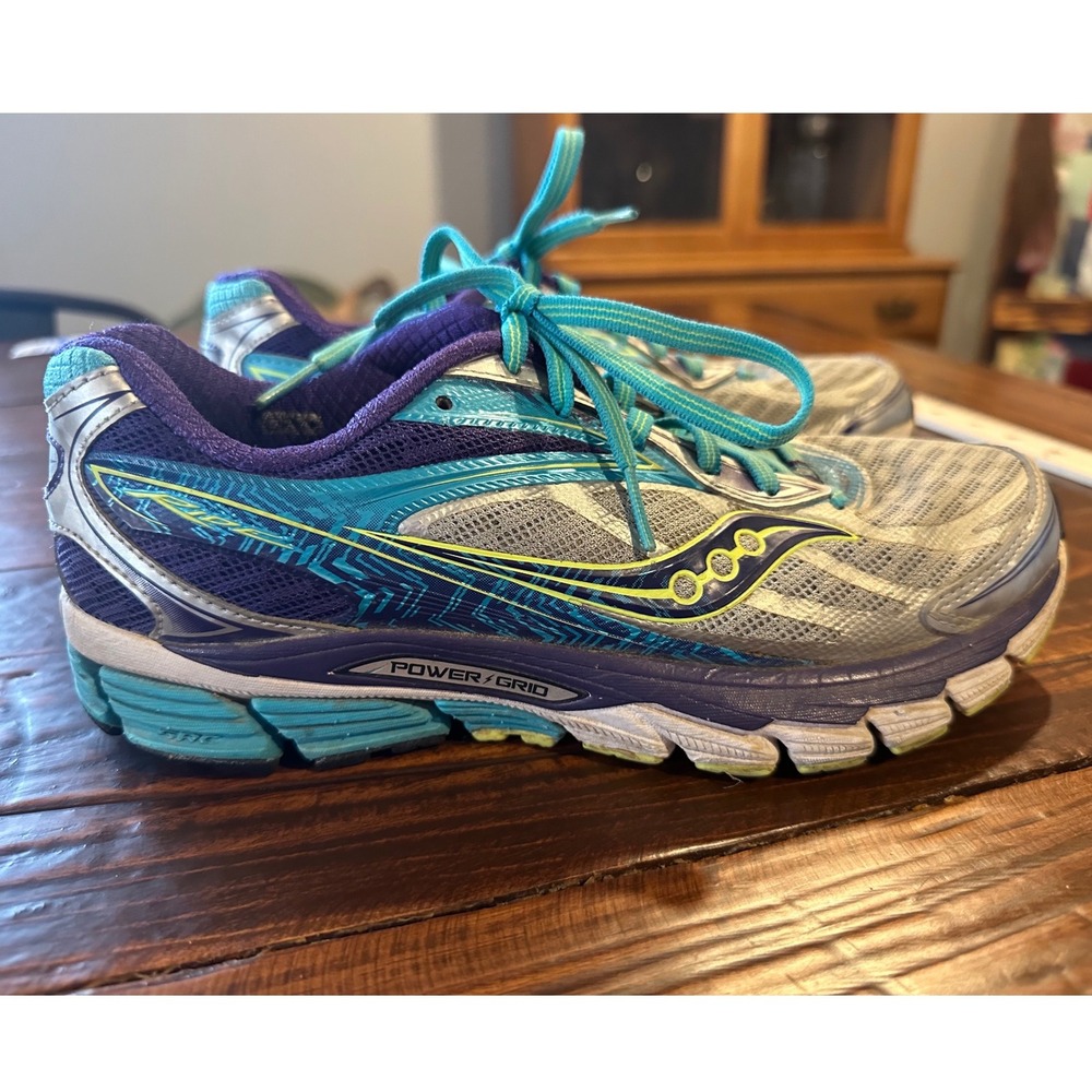 Saucony Guide 8 Womens Running Shoes Blue Purple Silver S10253-1 Size 7